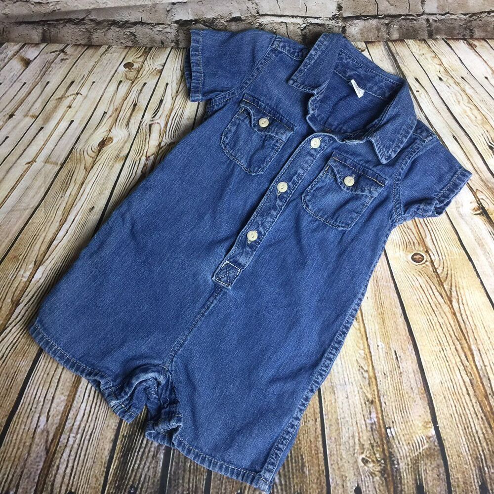 Baby Gap Jean Romper Size 6-12 Months